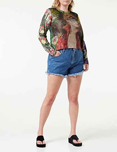 Desigual TS_Mirna T-Shirt, Green, XS da Donna