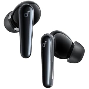 Soundcore Liberty 5 by Anker Wireless Bluetooth Headphones with Noise Cancellation, 2X Loud Voice Reduction, Real Time ANC, Dolby Audio, Clear Calls with 6 Mics AA, Long Lasting