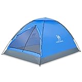 CAMEL 2 Person Tent, Waterproof,Spacious, Lightweight Portable Backpacking Tent for Outdoor Camping/Hiking (Sapphire Blue)