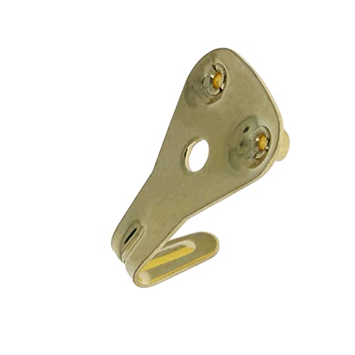 Image of Picture Hangers 0.9mm Thick Picture Hooks with Nails Professional Picture Hanging Kit, for Office Pictures House Decoration Clock Wall Mounting Brass Tone 30pcs