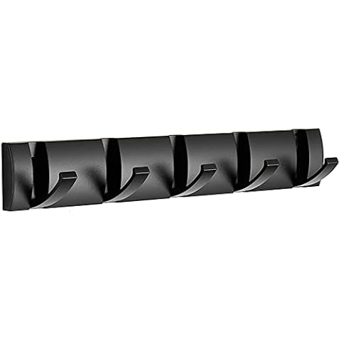 Perchero de Pared maifey Negro con 5 Ganchos Cover