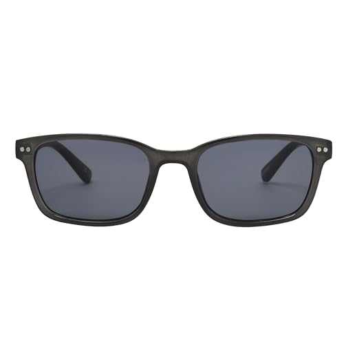 DOCKERS Men's Grant Sunglasses Rectangle, Grey, 52.5mm2