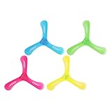 TOYANDONA 4Pcs Kinder Bumerang Spielzeug Licht Up Boomerangs Outdoor Werfen Fangen Fliegen Spielzeug Jungen Mädchen Hinterhof Beleuchtete Boomerangs