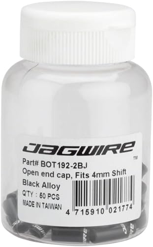 Embout de gaine vitesse aluminium Jagwire noir 4 mm accessoire de transmission pour dérailleur