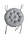 Papasan Impermeable cojínes de jardín Papasan cojínes cojínes para Silla Columpio Asiento Redondo de jardín tamaños cojín de jardín (50 cm, Gris)