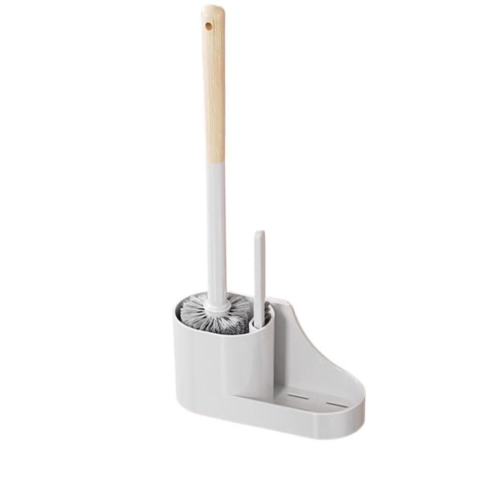 Toilet Bowl Brush Hollow Out Drainage Plastic Toilet Brush Sets Wall Mounted with Flexible Bristles
