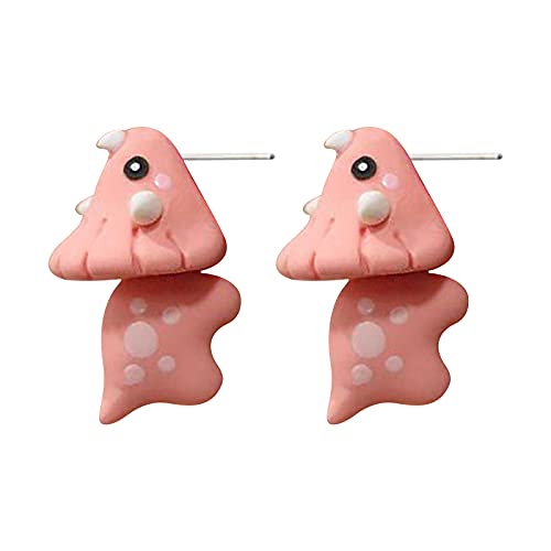 Cute Biting Ear Studs, 3D Dinosaur Bite Earrings Lovely Cartoon Animal Earring Studs, Shark Bite Ear Studs Piercing Earrings Simple Cartoon Ear Studs Cute Ear Decors (A)