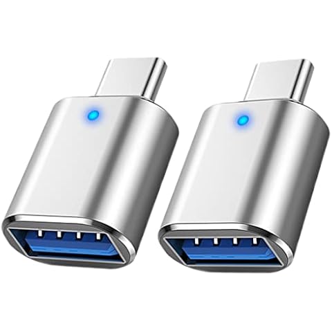 Mepsies USB C to USB 3.0 Adapter 2-Pack, USB C Adapter for Android Phones, Type-C Laptops and More Cover