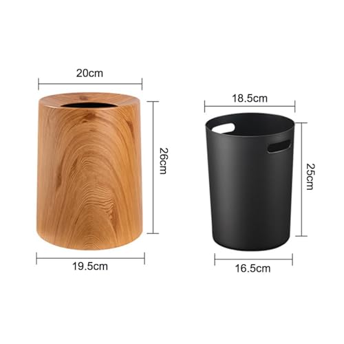 Papelera de madera interior que oculta los residuos con un diseño sofisticado marrón 6