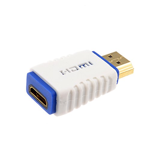 kenable PRO HDMI MINI C Socket to HDMI 2.0 Plug High Speed Adapter White
