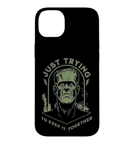 Frankenstein Just Trying To Keep It Together �ʔ��� �n���E�B�� �X�}�z�P�[�X iPhone 14 Plus �p