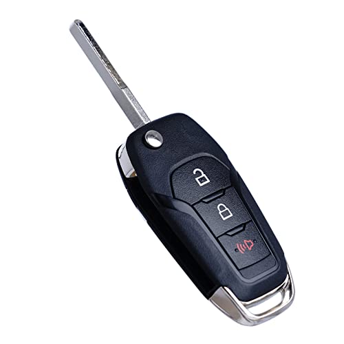 MechanMagic Flip Key Fob Replacement Compatible for Ford F-150 F-250 F-350 2015-2022…