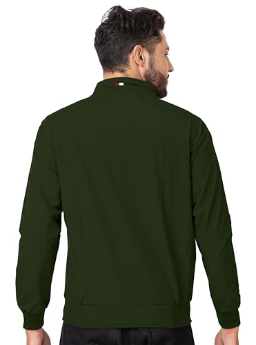 Image of FTX Men Solid Full Sleeve Grey Color Regular Fit Windcheater Casual Jacket