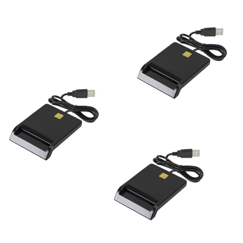 Ohewiiuk 3 lectores portátiles de tarjetas inteligentes para tarjetas bancarias, tarjetas de identificación, DNIE, ATM, IC, SIM, para teléfonos Android y tabletas
