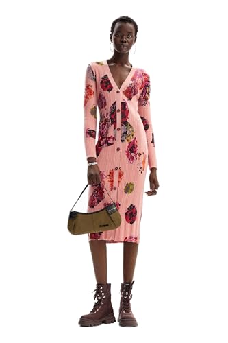 Desigual Women's Woman Flat Knit Dress Long Sleeve
