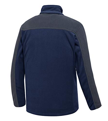 YSENTO Mens Full Zip Micro Fleece Jacket Warm Winter Outdoor Hiking Walking Stand Collar Jacket - Image 4