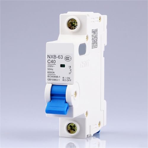 Interruptor de aire tipo C DZ47 contra sobrecargas magnetotérmico 40A 1P 2