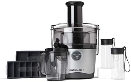 NutriBullet Juicer Pro Centrifugal Juicer Machine for Fruit, Vegetables, and Food Prep, 27 Ounces/1.5 Liters, 1000 Watts, Silver, NBJ50200