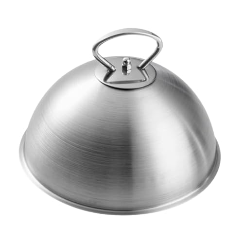 KiBcsLic Tapa de Acero Inoxidable con Forma cúpula para Asar bistec