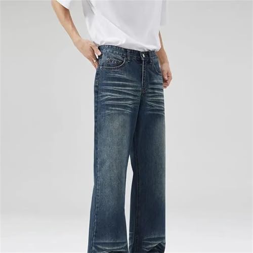 Men's Flared Jeans – Bootcut Bottom Denim Pants, Slim Full-Length Streetwear Trousers for Spring Fall4