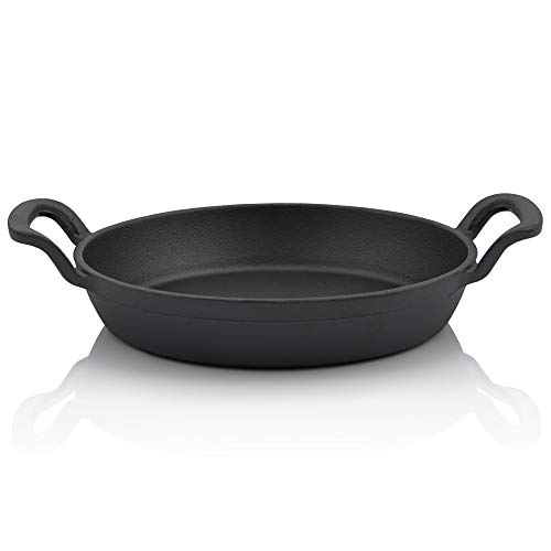BBQ-Toro Gusseisen Servierpfännchen Set (Stück 1) | Ø 20 cm - rund | bereits eingebrannt - preseasoned | Grillpfannen Pfännchen, Gusspfanne, Bratpfanne, Feuerpfanne, Grillpfännchen