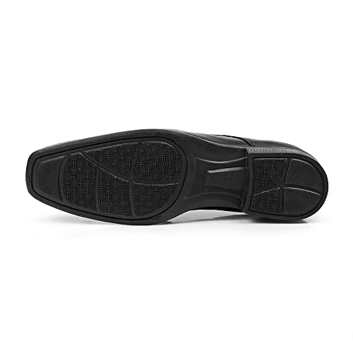 Kit 2 Pares Sapato Sociais Em Couro Polo State Premium Preto (38)