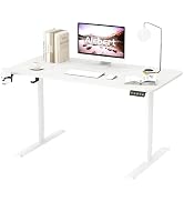 Alebert Electric Standing Desk, Electric Elevation Desk, Computer Desk, Gaming Desk, Height Adjustable Desk, Ergonomic, Memory Function, Headphone Hook