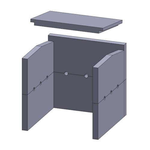 Feuerraumauskleidung- Passend für Fireplace Beni A** & weitere Kaminöfen Modelle inkl. Modellübersicht- für Verschiedene Kamin & Ofenmodelle- Kaminofenauskleidung aus Vermiculite- passgenau-2