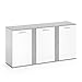 Produktbild Vicco Sideboard NOVELLI Highboard weiß Beton Kommode Anrichte Schrank 3 Türen