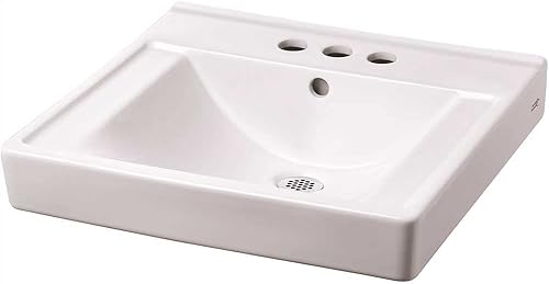 Miniatura 10 de American Standard 9024008EC.020 Decorum - Lavabo de baño con Everclean y centros de 8 pulgadas, color blanco