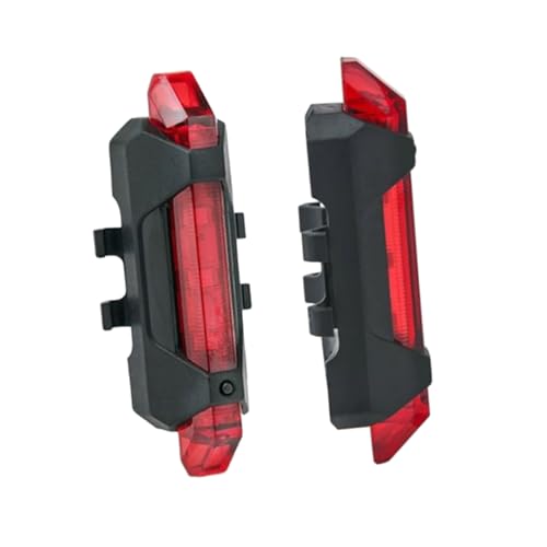 Gogogmee 2Pcs Mini USB Rechargeable Bike Tail Light Red Warning Lamp for Night Riding Durable High Grade Material with Long Battery Life Essential Safety Gear for Cyclists