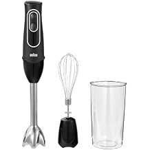 Braun MultiQuick 5 Hand Blender, w/Beaker and Whisk, 350W, Dual Speed | #1 Hand Blender Brand, Beaker, Stainless Steel Blad