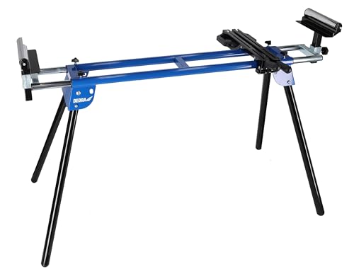 Dedra N112 Support Universel Pliable pour Scie à Onglet – Table de Travail Professionnelle Réglable – Chevalet de Chantier Robuste – Capacité de...