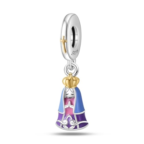 TINSLO Bead Charm Ciondolo Argento Sterling 925 con Cubic Zirconia