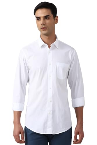 Image of Peter England Men's Solid Slim Fit Shirt
