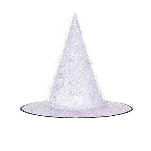 Women's halloween vintage witch hat, see-through lace veils print…
