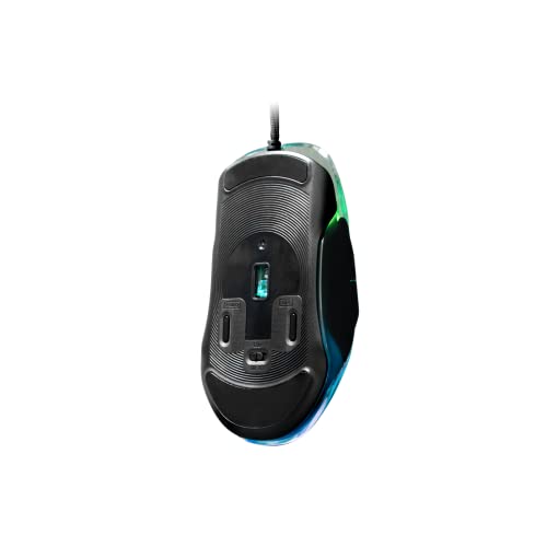 Mouse da gioco professionale  Lycan, cablato, illuminazione RGB personalizzabile, sensore ottico, 16000 DPI regolabili, 5 pulsanti programmabili, 50G, PC/Mac, plastica traslucida, trasparente - Mouse gaming - Immagine 8