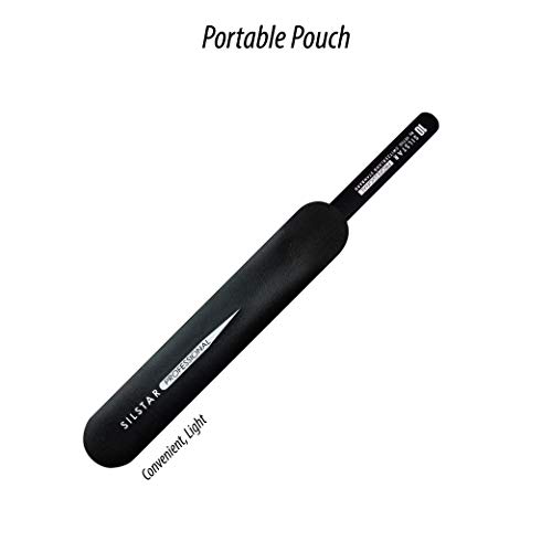 Silstar Professional Perfection Point Tweezer 13_Black- Round Tip T Tweezers - Surgical Grade Stainless Steel - Point Tip With Protective Zip Pouch - Best Tool For Men And Women… #TOP4