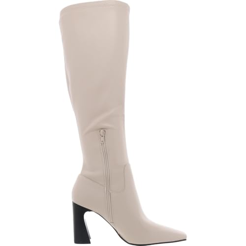 Steve Madden Women's Lamarca Knee High Boot, Bone, 10