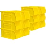 Akro-Mils 30230 AkroBins Plastic Storage Bins, 11"x5"x5", Yellow, 12-Pack
