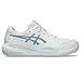 ASICS Kid's Gel-Resolution X Grade School Tennis Shoes, 5.5, White/Grey Blue