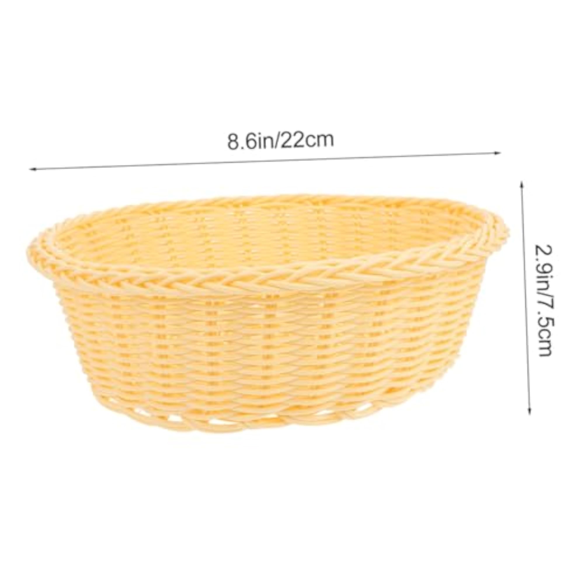 Woven Storage Basket Fruit Holder Set for Kitchen