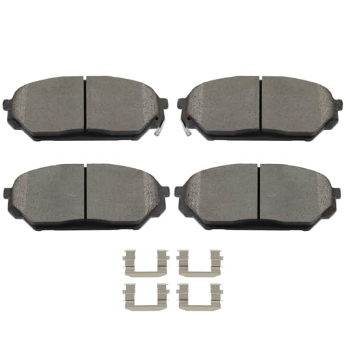 Image of cciyu D1301 Brake Pads w /Hardware Front Disc Brake Pad Set