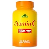 ALFA VITAMINS Vitamin C Supplement 1000mg, Powerful Antioxidant for Immune Support & Healthy Skin, Promotes Collagen Formation, Dietary Supplement for Daily Wellness and Skin Protection, 100 Tablets