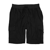 Lavecchia àœbergrößen Herren Cargo-Bermuda LV-2011, Schwarz, 8XL
