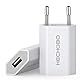 Adapter USB Steckdose, Netzteil USB Stecker- 2er Pack Adapter 5V 1A Universal - Charger Kompatibel mit Smartphone, iPhone, iWatch, Handy, Kamera, Tablets, MP3 usw
