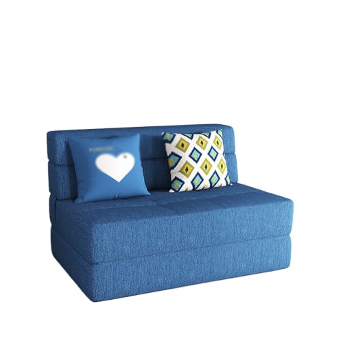 KIBONCY Sofá Cama Convertible Plegable Extra Ancho, Tapete De Descanso De Espuma Segmentada Expandible, Unidad De Descanso For Dos Personas For Relajación En La Sala De Estar, Estadías(C,120cm)
