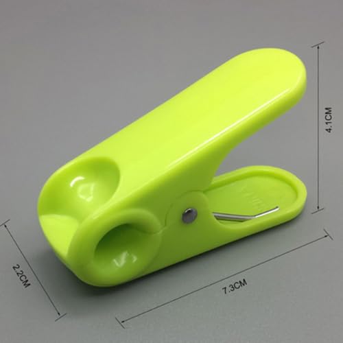 Sellador de bolsas portátil de ABS con 10 pinzas ligeras para cocina 4