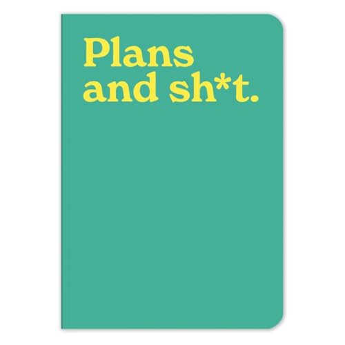 Mint Publishing Carnet humoristique A5 – Blague grossière « Plans » – Journal d'écriture vibrant