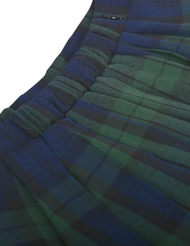 Image of Sunny Fashion Girls Skirt Kids School Uniform Set Red Tartan Pleated Hem Skirt